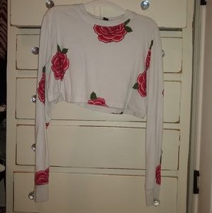 Forever 21 long sleeve crop top